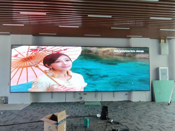 黄山市P1.53led小间距屏安装案例